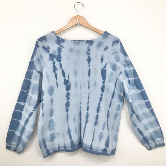 Velvet Heart ZUMA Blue Tie Dye Crew Neck Sweater - Picture 8 of 16